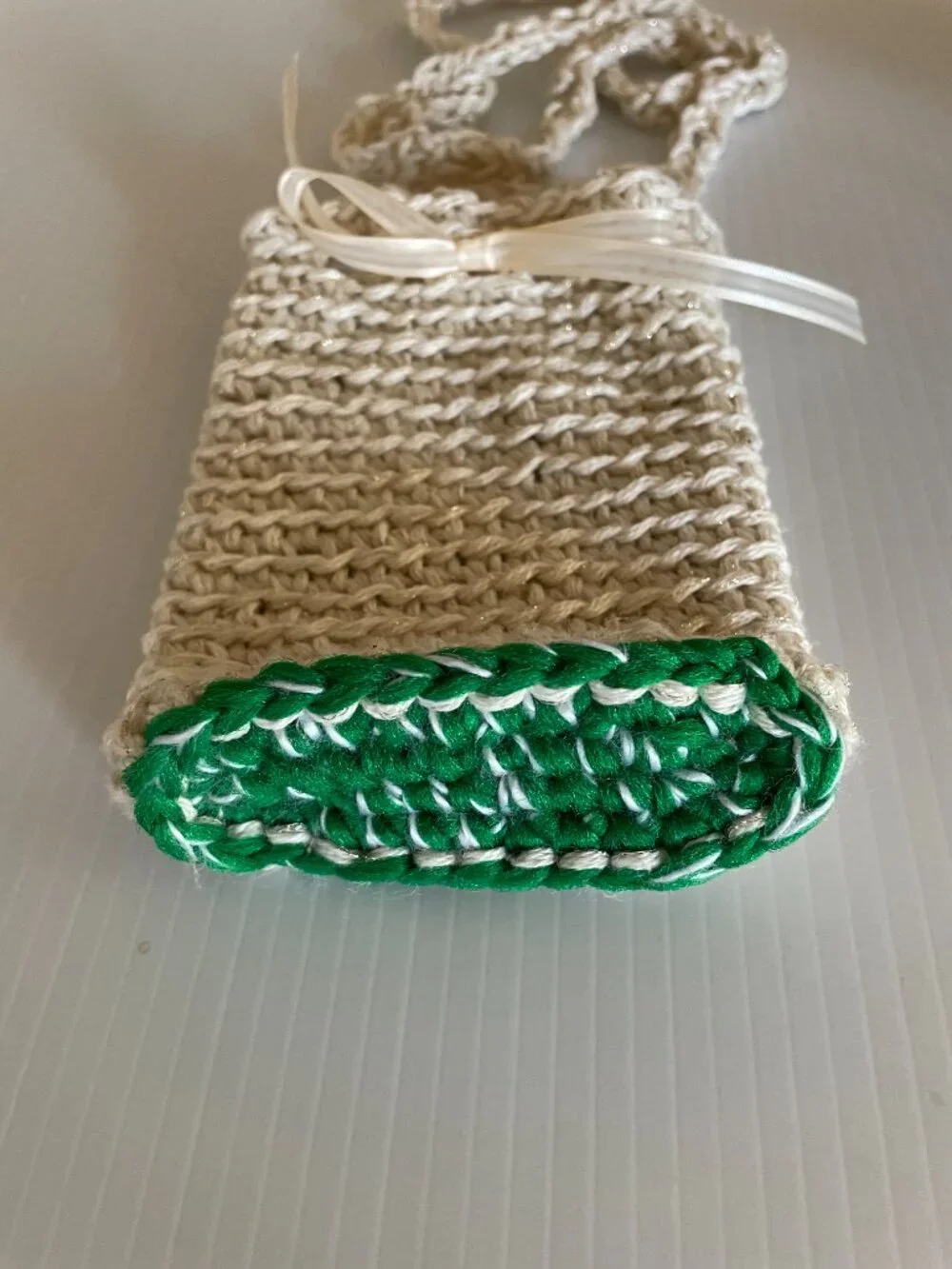 Light crochet phone holder, Gifts For Her, Crossbody crochet phone holder